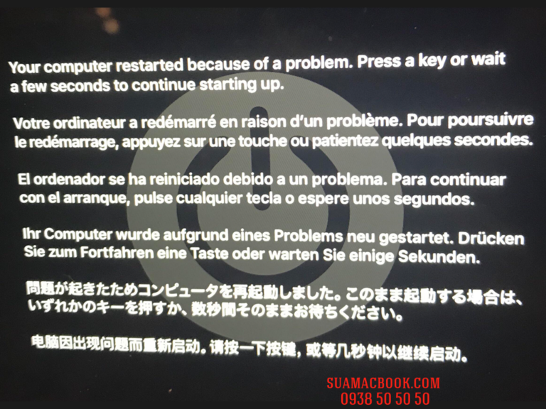 Sửa Macbook Chạy Tắt, Sửa Macbook Tự Reset