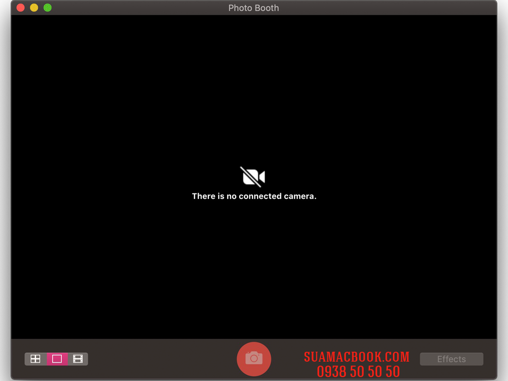 Sửa Macbook Không Nhận Camera